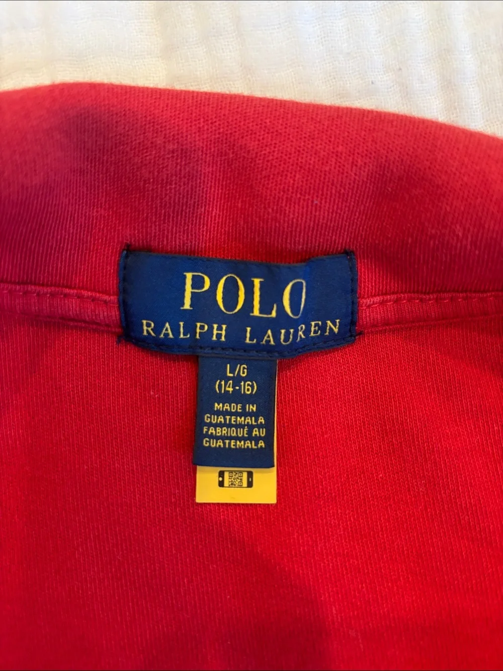 Ralph Lauren Crimson Quarter-Zip Pullover